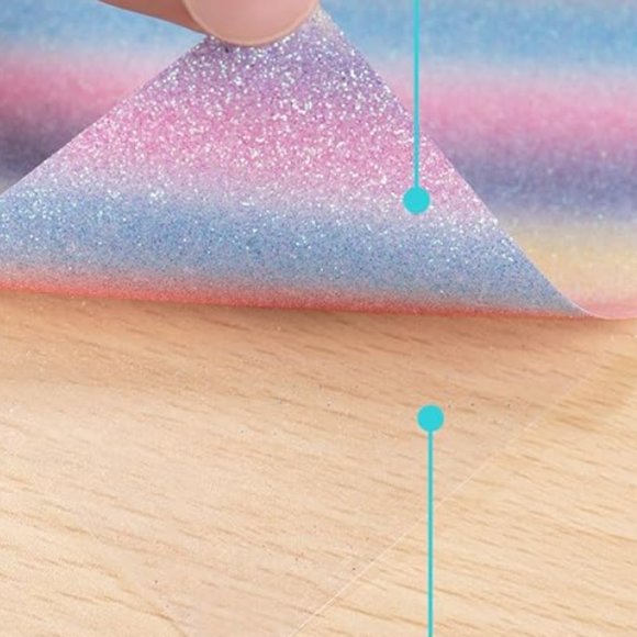 Rainbow Glitter HTV Vinyl 12inx5ft - NWT - Picture 2 of 4